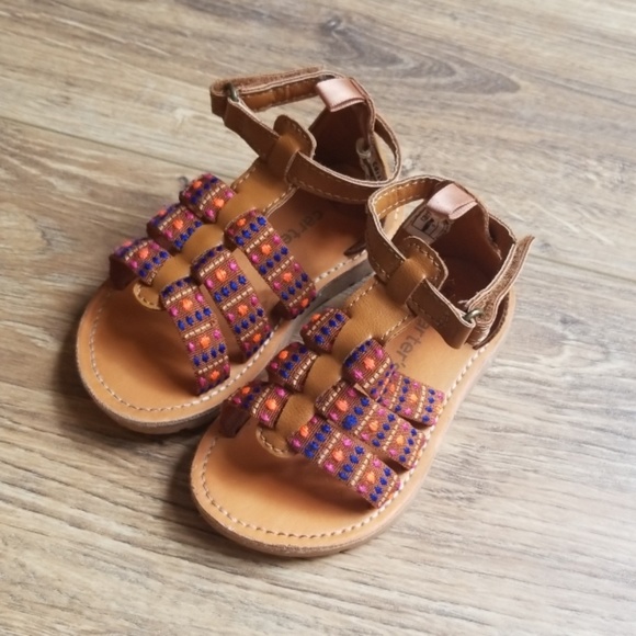 Carter's Baby Girl Boho Strappy Brown Sandle - Picture 1 of 6